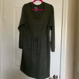 Knew length sweater dress